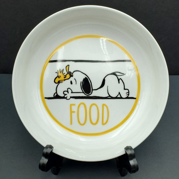 Peanuts Snoopy Did Someone Say Food Dinner Bowl Snack Pasta Serving Dish - Picture 2 of 7